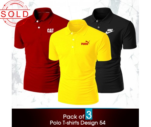 Pack of 3 Polo T-shirts Design 57